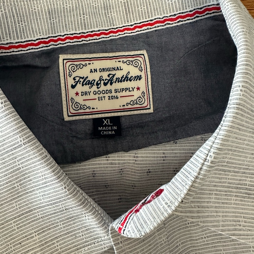 Flag & Anthem Men's Gray Shirt